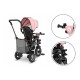 Lionelo - Tricicleta Tris Mecanism de pedalare libera Suport picioare Control al directiei Scaun reversibil Rotire 360 grade Pli