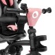 Lionelo - Tricicleta Tris Mecanism de pedalare libera Suport picioare Control al directiei Scaun reversibil Rotire 360 grade Pli