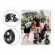 Lionelo - Tricicleta Tris Mecanism de pedalare libera Suport picioare Control al directiei Scaun reversibil Rotire 360 grade Pli