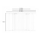 Lionelo - Poarta de siguranta prin presiune Truus Slim 105 cm Conform cu standardul europeane de securitate EN1930 Alb
