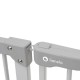 Lionelo - Poarta de siguranta prin presiune Truus Slim 105 cm Conform cu standardul european de securitate EN1930 Gri