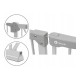 Lionelo - Poarta de siguranta prin presiune Truus Slim 105 cm Conform cu standardul european de securitate EN1930 Gri