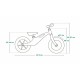 Lionelo - Bicicleta usoara Bart Fara pedale Cu cadru din magneziu Cu ghidon si sa reglabile Greutate 3 Kg 12 inch Conform cu sta