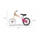 Lionelo - Bicicleta fara pedale Willy Bubblegum Cu tablita de scris Cu roti din spuma EVA 12 Alb/Roz