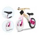 Lionelo - Bicicleta fara pedale Willy Bubblegum Cu tablita de scris Cu roti din spuma EVA 12 Alb/Roz