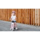 Lionelo - Bicicleta fara pedale Willy Bubblegum Cu tablita de scris Cu roti din spuma EVA 12 Alb/Roz