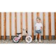 Lionelo - Bicicleta fara pedale Willy Bubblegum Cu tablita de scris Cu roti din spuma EVA 12 Alb/Roz