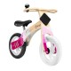 Lionelo - Bicicleta fara pedale Willy Bubblegum Cu tablita de scris Cu roti din spuma EVA 12 Alb/Roz