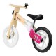 Lionelo - Bicicleta fara pedale Willy Bubblegum Cu tablita de scris Cu roti din spuma EVA 12 Alb/Roz