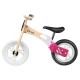 Lionelo - Bicicleta fara pedale Willy Bubblegum Cu tablita de scris Cu roti din spuma EVA 12 Alb/Roz