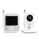 Lionelo - Videofon Babyline 7.1  Cu melodii Cu lampa inclusa