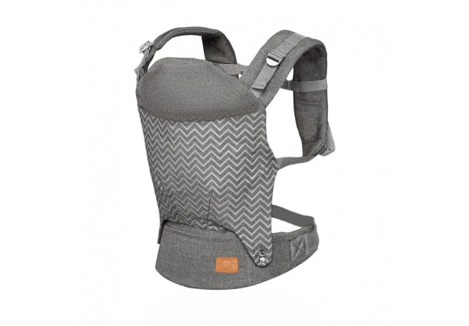 Lionelo - Marsupiu ergonomic Margareet Cu 3 pozitii de transport Cu gluga Pana la 20 Kg Aprobat de Institutul International de D