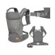 Lionelo - Marsupiu ergonomic Margareet Cu 3 pozitii de transport Cu gluga Pana la 20 Kg Aprobat de Institutul International de D