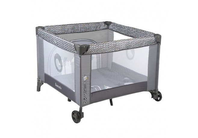 Lionelo - Tarc de joaca Lene Cu roti Cu intrare laterala cu fermoar 100 x 100 cm Conform cu standardul europeane de securitate E