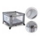 Lionelo - Tarc de joaca Lene Cu roti Cu intrare laterala cu fermoar 100 x 100 cm Conform cu standardul europeane de securitate E