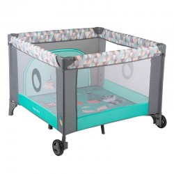 Lionelo - Tarc de joaca Lene Cu roti Cu intrare laterala cu fermoar 100 x 100 cm Conform cu standardul europeane de securitate E