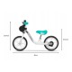 Lionelo - Bicicleta usoara fara pedale Arie Cu claxon Saculet pentru depozitare Cu ghidon si sa reglabile Greutate 3.7 Kg Roti d