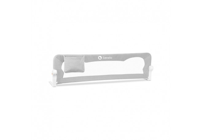 Lionelo - Bariera protectie pat Eva  Cu buzunar accesorii 150x35 cm Conform cu standardul european de securitate BS7072 Gri