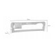 Lionelo - Bariera protectie pat Eva  Cu buzunar accesorii 150x35 cm Conform cu standardul european de securitate BS7072 Gri