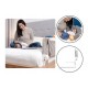 Lionelo - Bariera protectie pat Eva  Cu buzunar accesorii 150x35 cm Conform cu standardul european de securitate BS7072 Gri