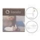 Lionelo - Bariera protectie pat Eva  Cu buzunar accesorii 150x35 cm Conform cu standardul european de securitate BS7072 Gri