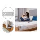 Lionelo - Bariera protectie pat Eva  Cu buzunar accesorii 150x35 cm Conform cu standardul european de securitate BS7072 Gri