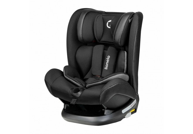 Lionelo - Scaun auto Oliver Carbon Spatar reglabil Protectie laterala Top Tether 9-36 Kg cu Isofix Conform cu standardul europea