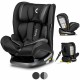 Lionelo - Scaun auto Oliver Carbon Spatar reglabil Protectie laterala Top Tether 9-36 Kg cu Isofix Conform cu standardul europea