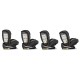 Lionelo - Scaun auto Oliver Carbon Spatar reglabil Protectie laterala Top Tether 9-36 Kg cu Isofix Conform cu standardul europea