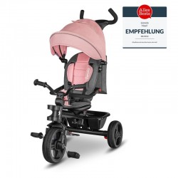 Lionelo - Tricicleta Haari Suport picioare Control al directiei Scaun reversibil Rotire 360 grade Pliabila Conform cu standardul