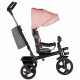 Lionelo - Tricicleta Haari Suport picioare Control al directiei Scaun reversibil Rotire 360 grade Pliabila Conform cu standardul