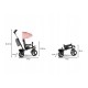 Lionelo - Tricicleta Haari Suport picioare Control al directiei Scaun reversibil Rotire 360 grade Pliabila Conform cu standardul