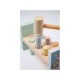 Joueco - Banc de lucru cu ciocanel Familia Wildies Din lemn certificat FSC 26x12 cm 12 luni+ 10 piese Multicolor