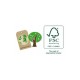 Joueco - Banc de lucru cu ciocanel Familia Wildies Din lemn certificat FSC 26x12 cm 12 luni+ 10 piese Multicolor