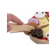 Joueco - Cuptor pizza din lemn certificat FSC 28x16.5 cm 3 ani+ 25 piese Multicolor