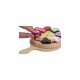 Joueco - Cuptor pizza din lemn certificat FSC 28x16.5 cm 3 ani+ 25 piese Multicolor