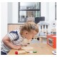 Joueco - Cuptor pizza din lemn certificat FSC 28x16.5 cm 3 ani+ 25 piese Multicolor