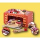 Joueco - Cuptor pizza din lemn certificat FSC 28x16.5 cm 3 ani+ 25 piese Multicolor
