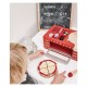 Joueco - Cuptor pizza din lemn certificat FSC 28x16.5 cm 3 ani+ 25 piese Multicolor