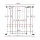 Qmini - Poarta siguranta Thor 74 - 109.4 cm Inchidere automata Sistem dublu de blocare Otel Garantie extinsa:3 ani ASTM1004 si E