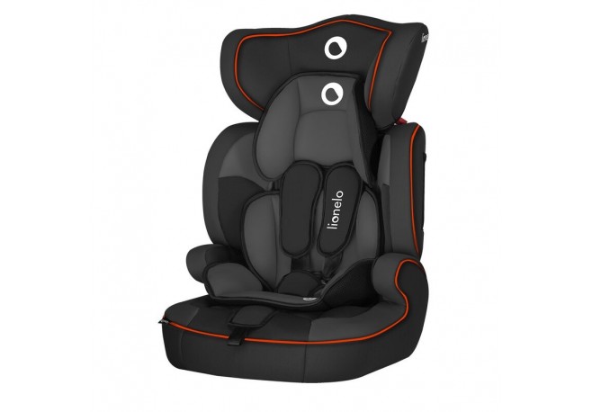 Lionelo - Scaun auto Levi One Sporty Spatar detasabil 9-36 Kg Conform cu standardul european de securitate ECE R44/04 Negru