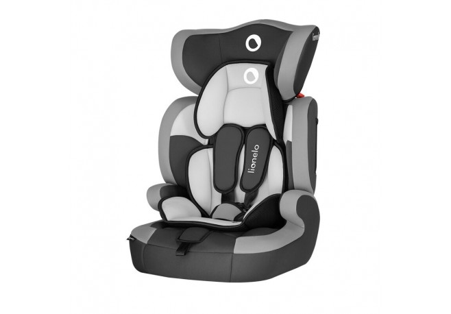 Lionelo - Scaun auto Levi One Spatar detasabil 9-36 Kg Conform cu standardul european de securitate ECE R44/04 Gri