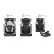 Lionelo - Scaun auto Levi One Spatar detasabil 9-36 Kg Conform cu standardul european de securitate ECE R44/04 Gri