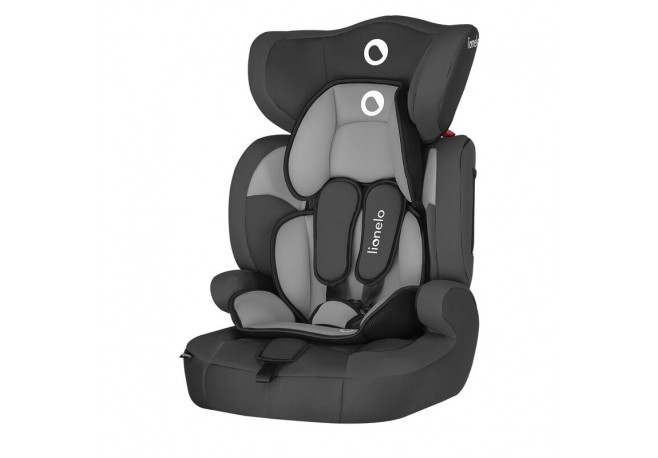 Lionelo - Scaun auto Levi One Spatar detasabil 9-36 Kg Conform cu standardul european de securitate ECE R44/04 Negru