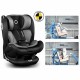 Lionelo - Scaun auto Bastiaan RWF Pozitie de somn Protectie laterala Rotire 360 grade 0-36 Kg Cu Isofix si Centura Top Tether Co