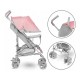 Lionelo - Carucior sport Elia Tropical Cu husa de picioare Cu plasa de tantari Conform cu standardul european de securitate EN18