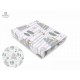 MimiNu - Cearceaf cu elastic pentru patut 120X60 cm Din bumbac certificat Oeko Tex Standard 100 Forest