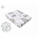 MimiNu - Cearceaf cu elastic pentru patut 120X60 cm Din bumbac certificat Oeko Tex Standard 100 Forest