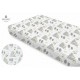 MimiNu - Cearceaf cu elastic pentru patut 120X60 cm Din bumbac certificat Oeko Tex Standard 100 Forest