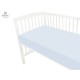 MimiNu - Cearceaf Jerse cu elastic Pentru patut de dimensiunea 120X60 cm Material certificat Oeko Tex Standard 100 Light blue